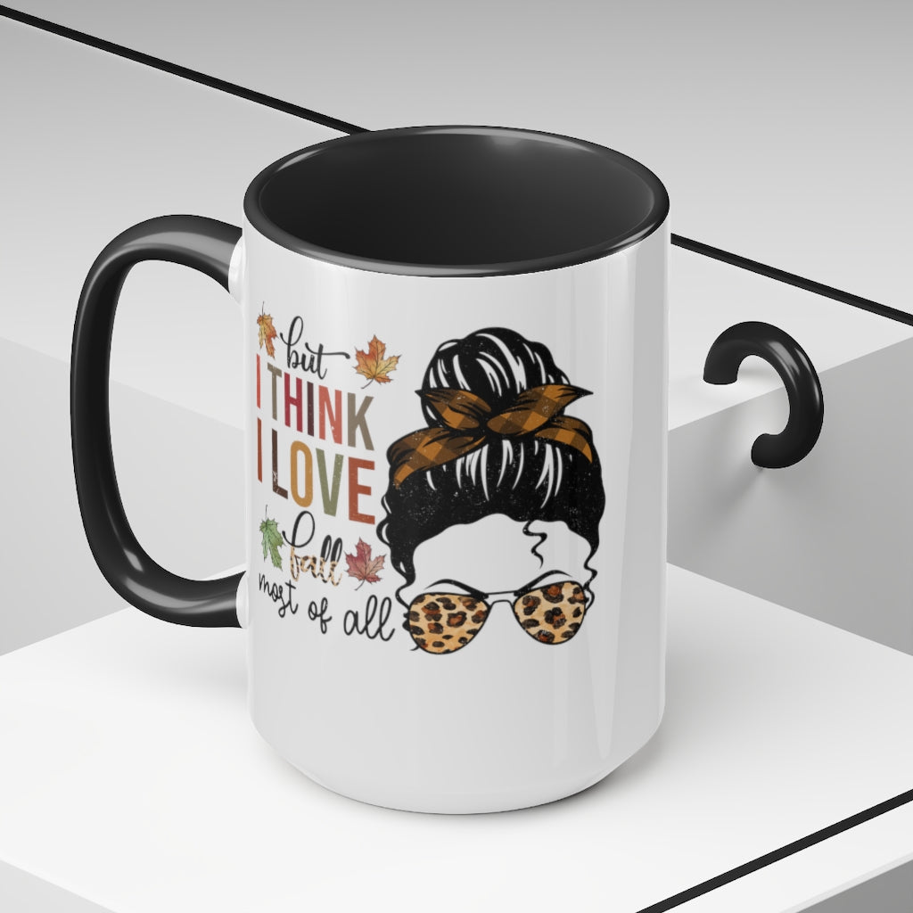 Two-Tone Coffee Mugs, 15oz