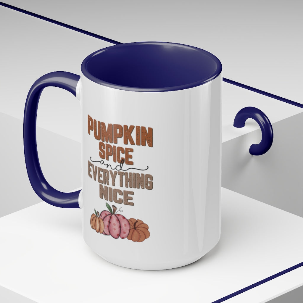 Two-Tone Coffee Mugs, 15oz