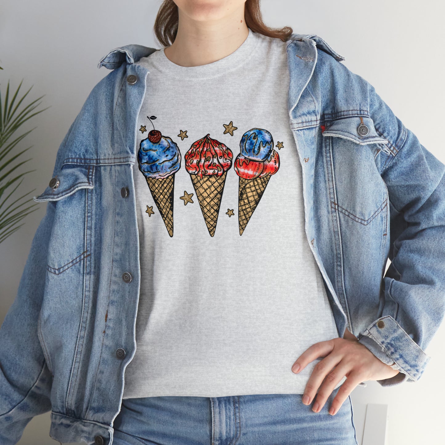 American Ice Cream Cones Graphic Tee