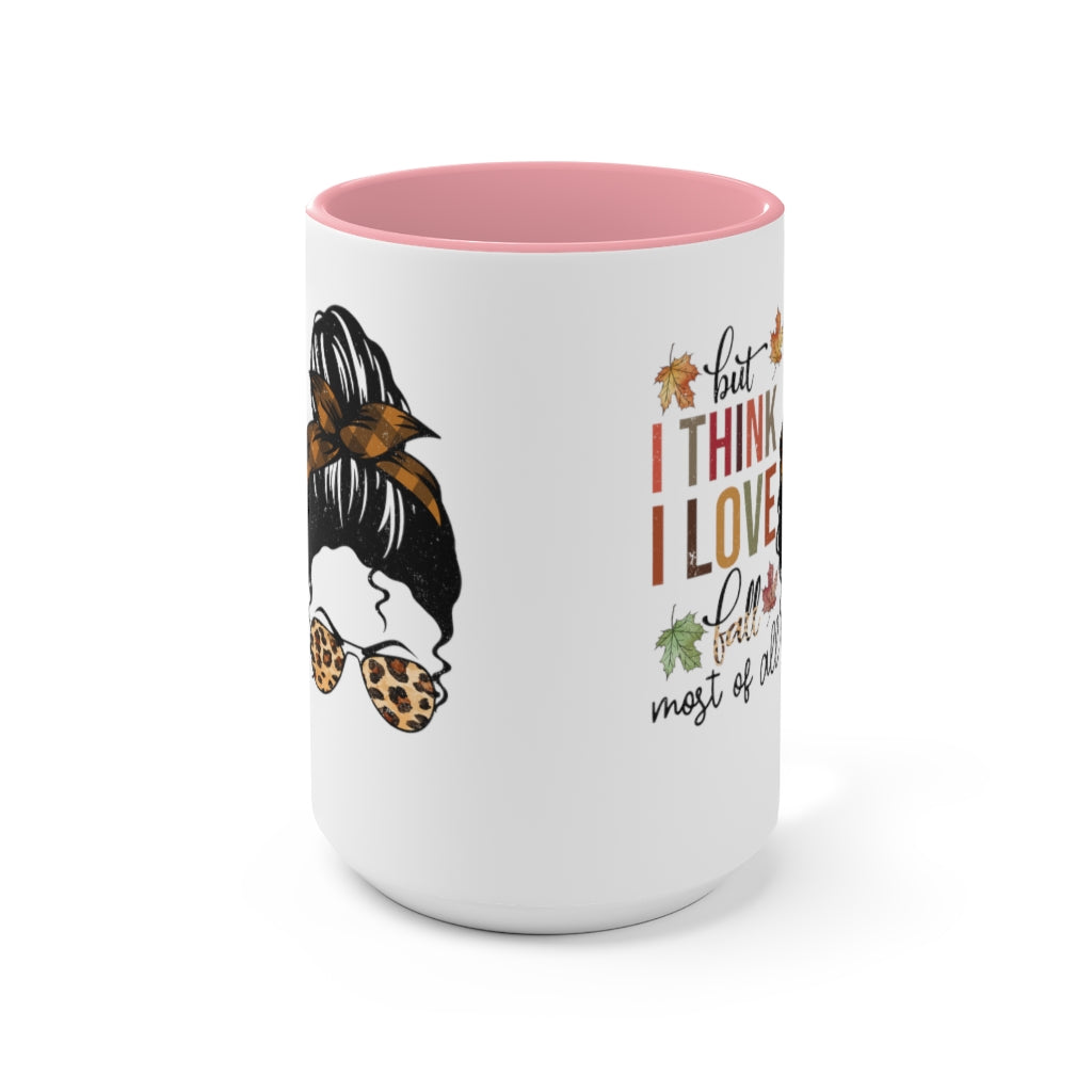 Two-Tone Coffee Mugs, 15oz