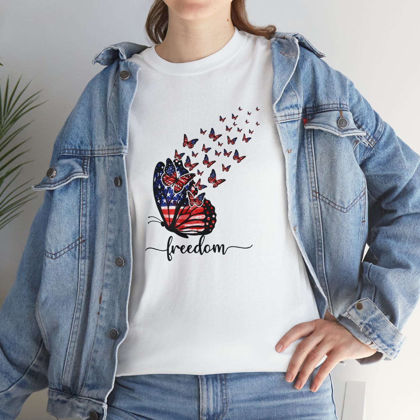 Fourth of July Patriotic Freedom Butterfly