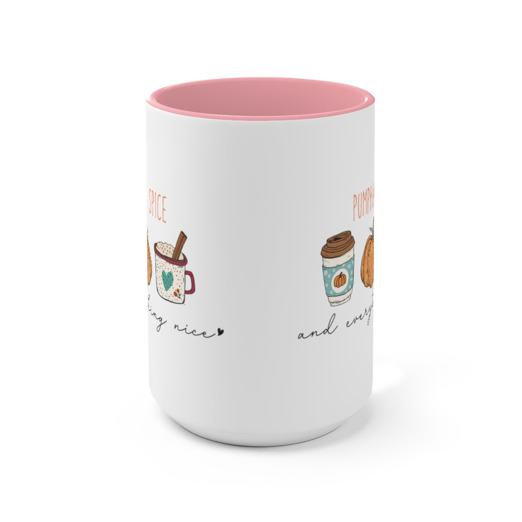 Two-Tone Coffee Mugs, 15oz