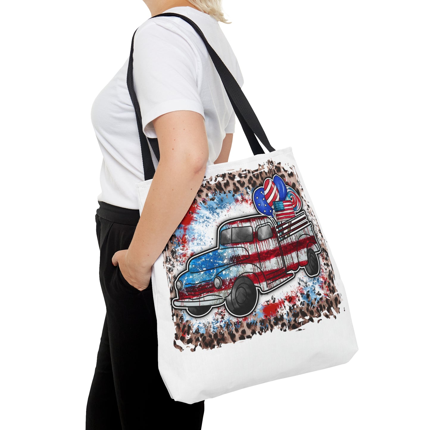 Rustic American Truck Tote Bag