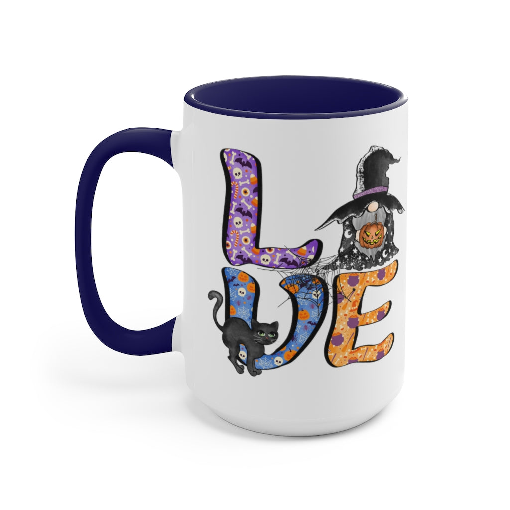 Two-Tone Coffee Mugs, 15oz