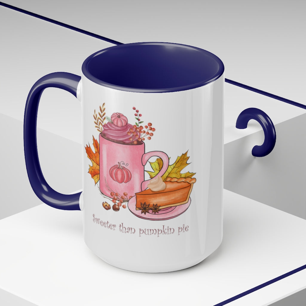 Two-Tone Coffee Mugs, 15oz