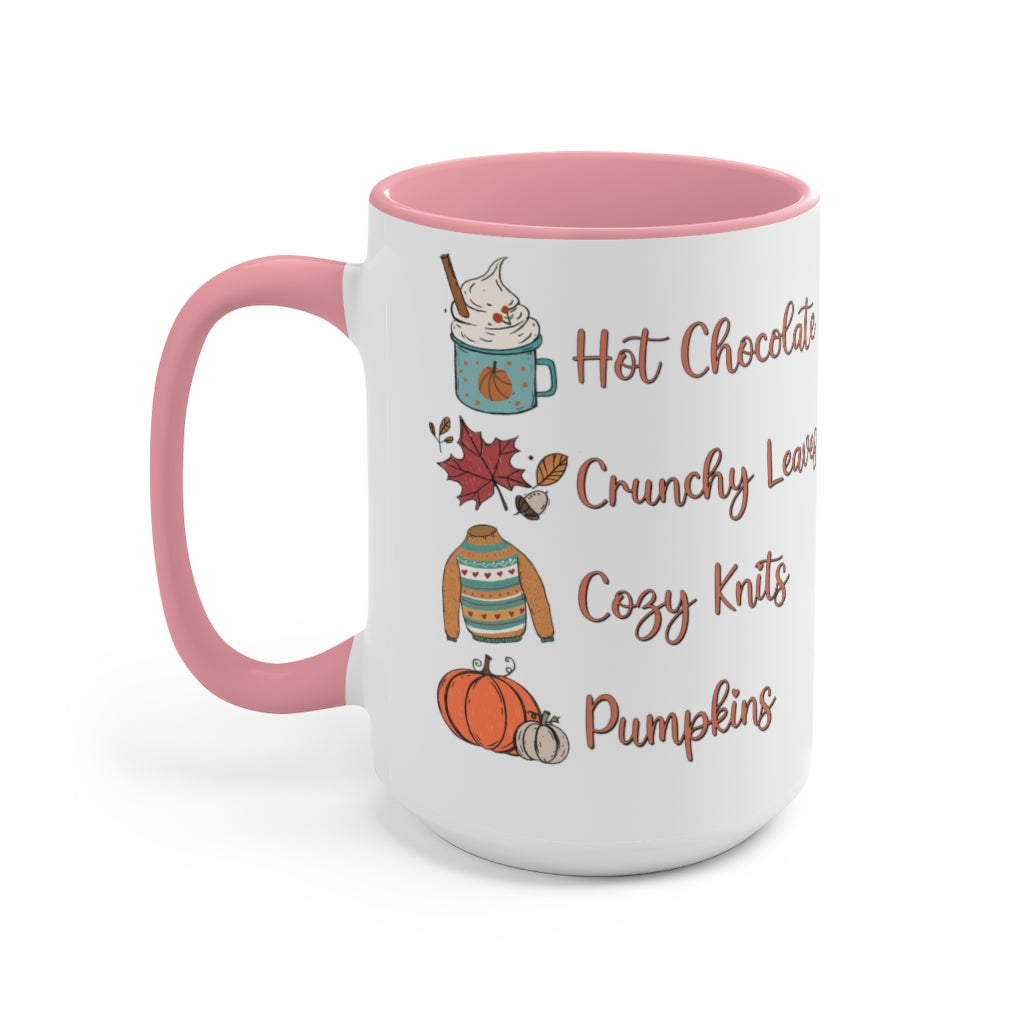 Two-Tone Coffee Mugs, 15oz