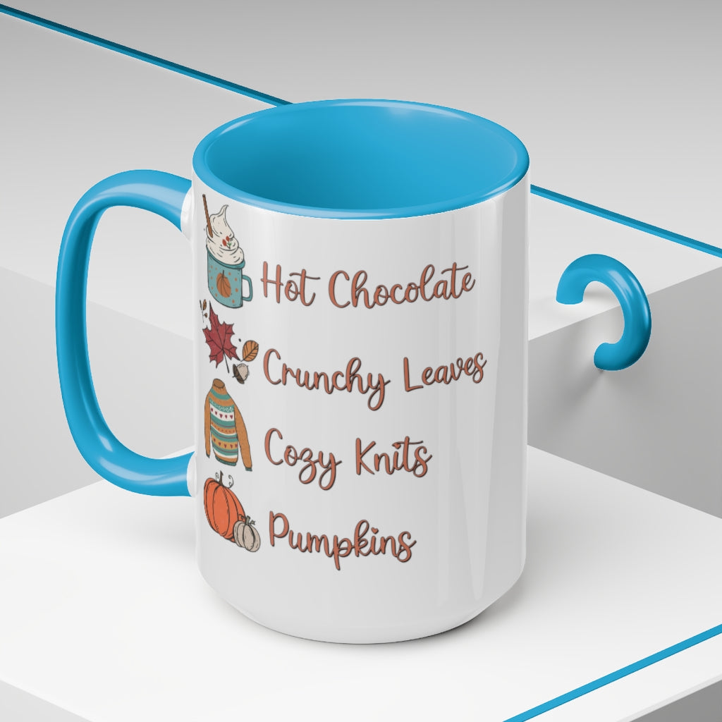 Two-Tone Coffee Mugs, 15oz