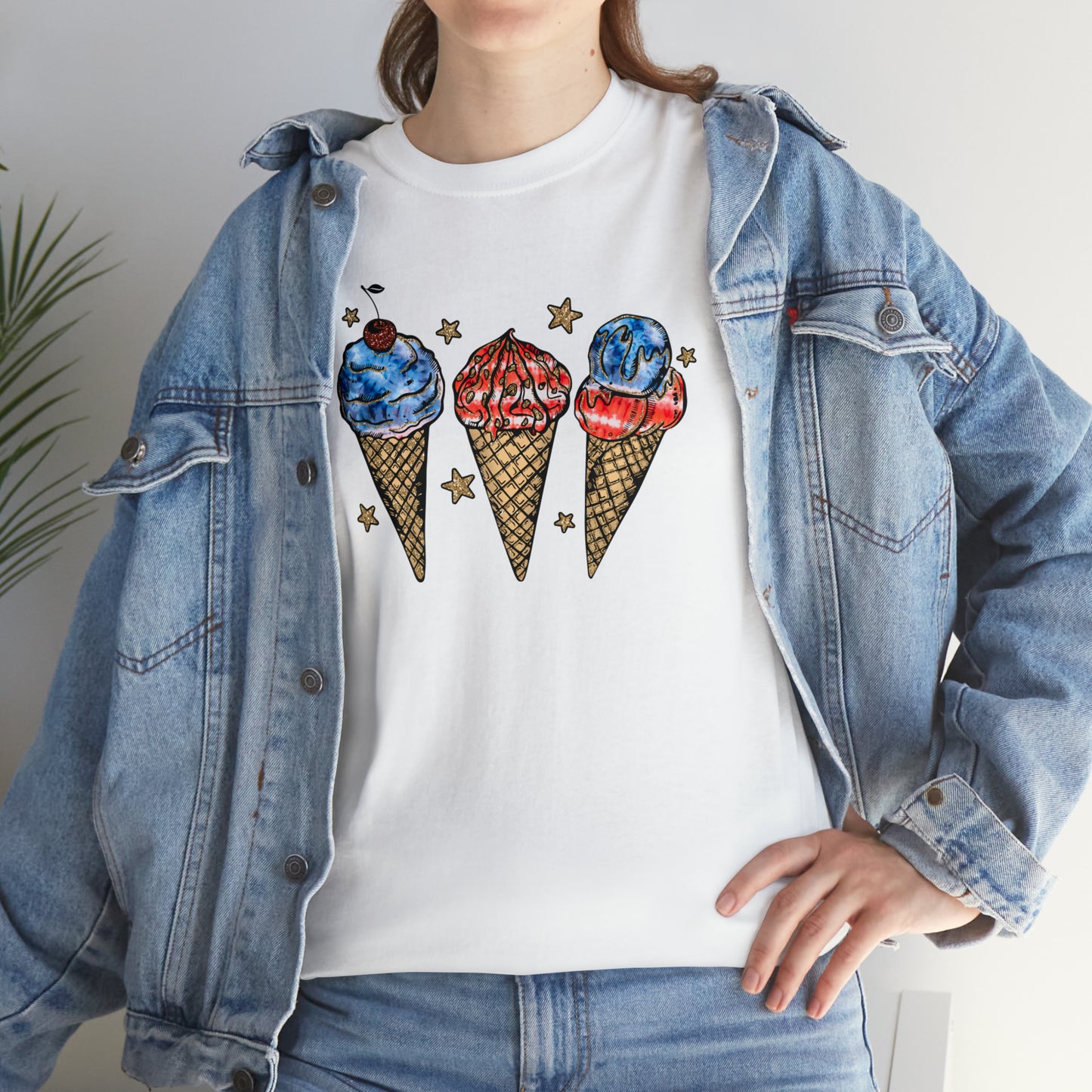 American Ice Cream Cones Graphic Tee