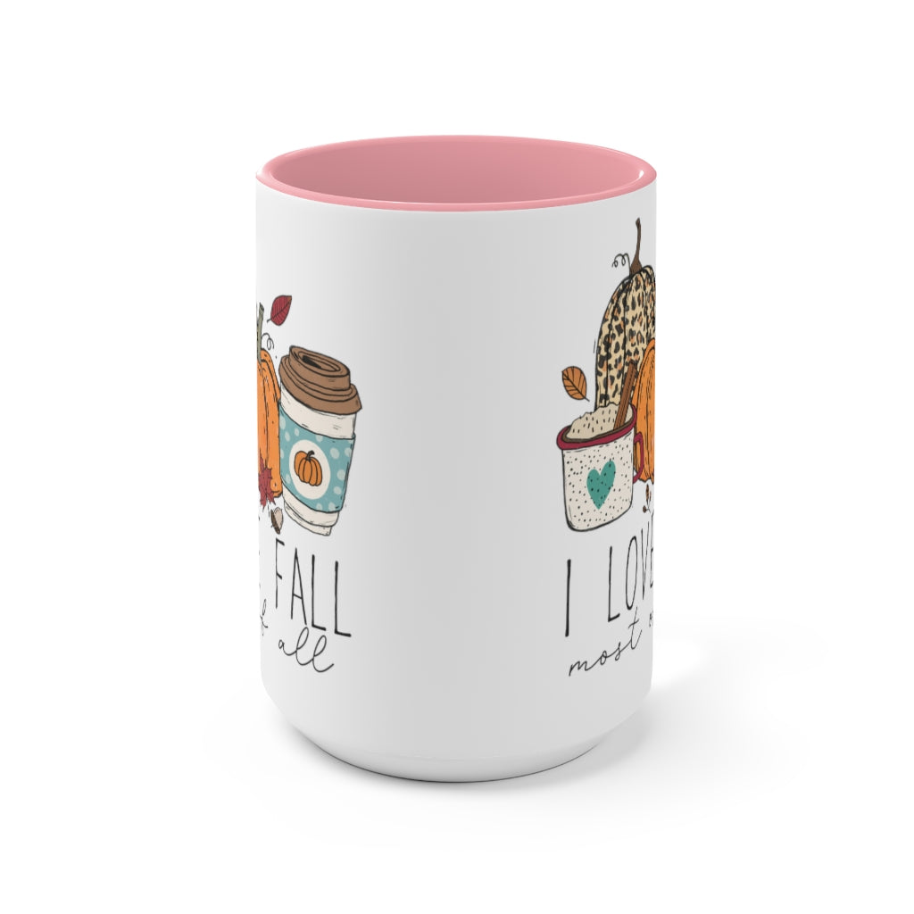 Two-Tone Coffee Mugs, 15oz