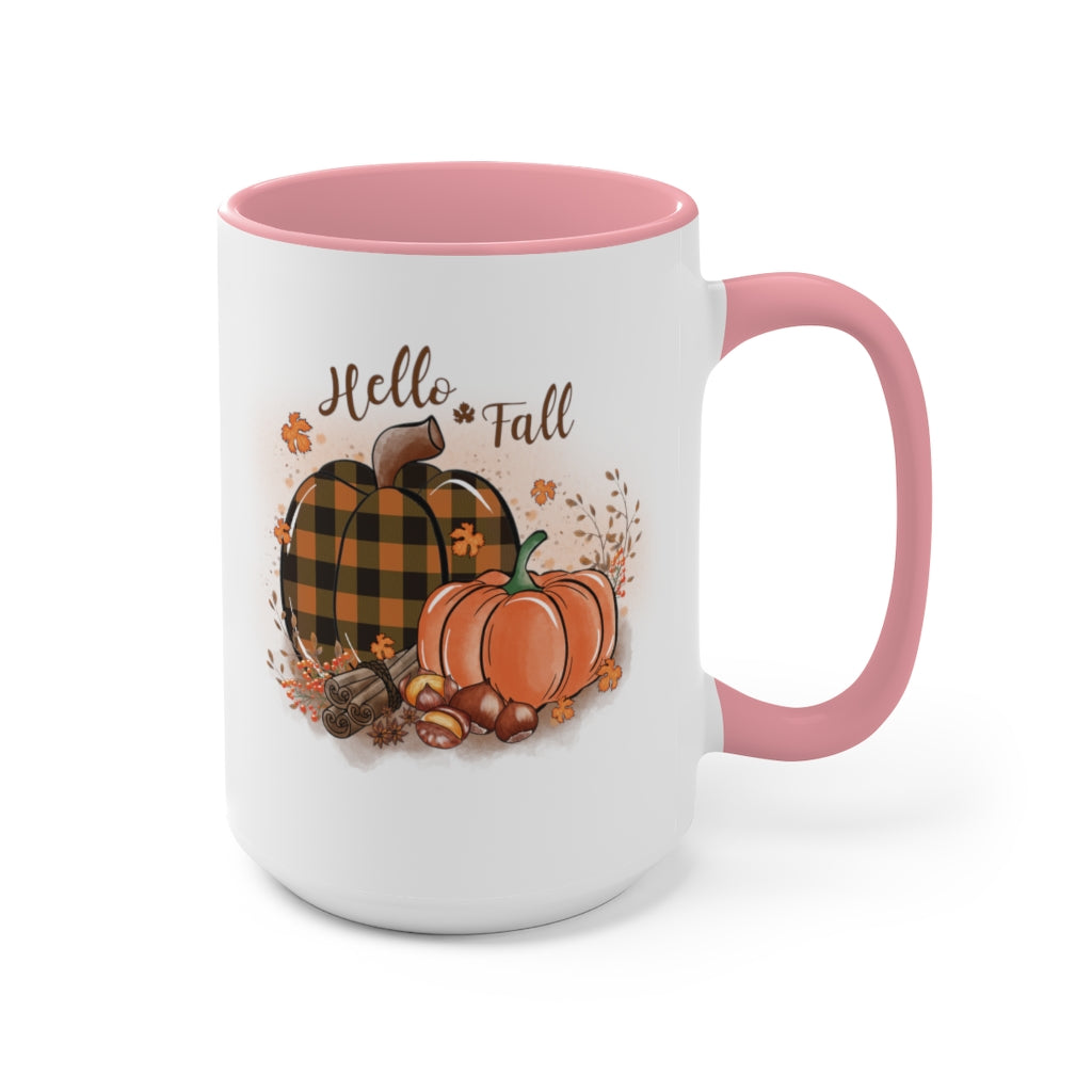 Two-Tone Coffee Mugs, 15oz