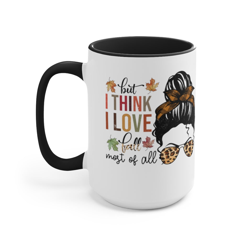 Two-Tone Coffee Mugs, 15oz