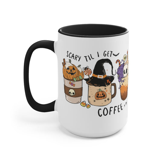 Two-Tone Coffee Mugs, 15oz