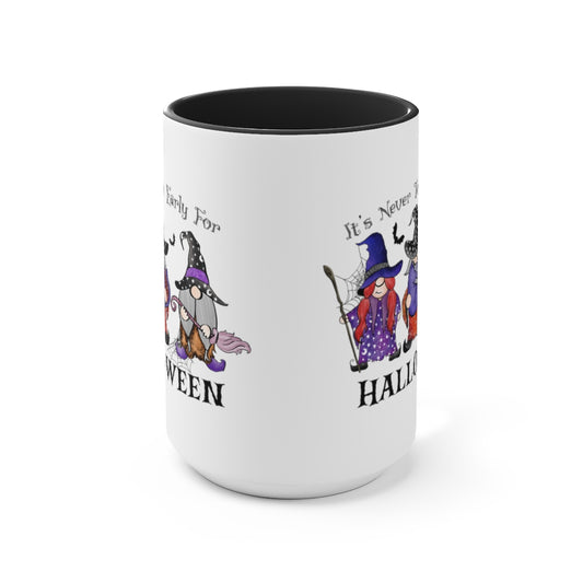 Two-Tone Coffee Mugs, 15oz
