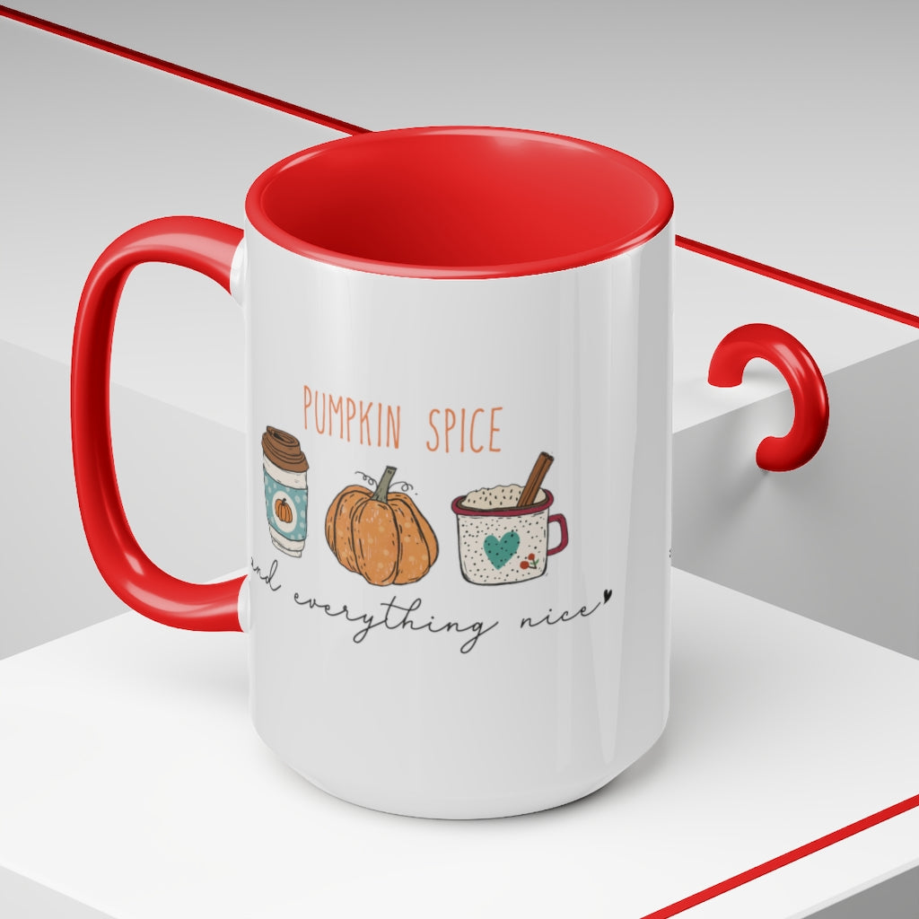 Two-Tone Coffee Mugs, 15oz