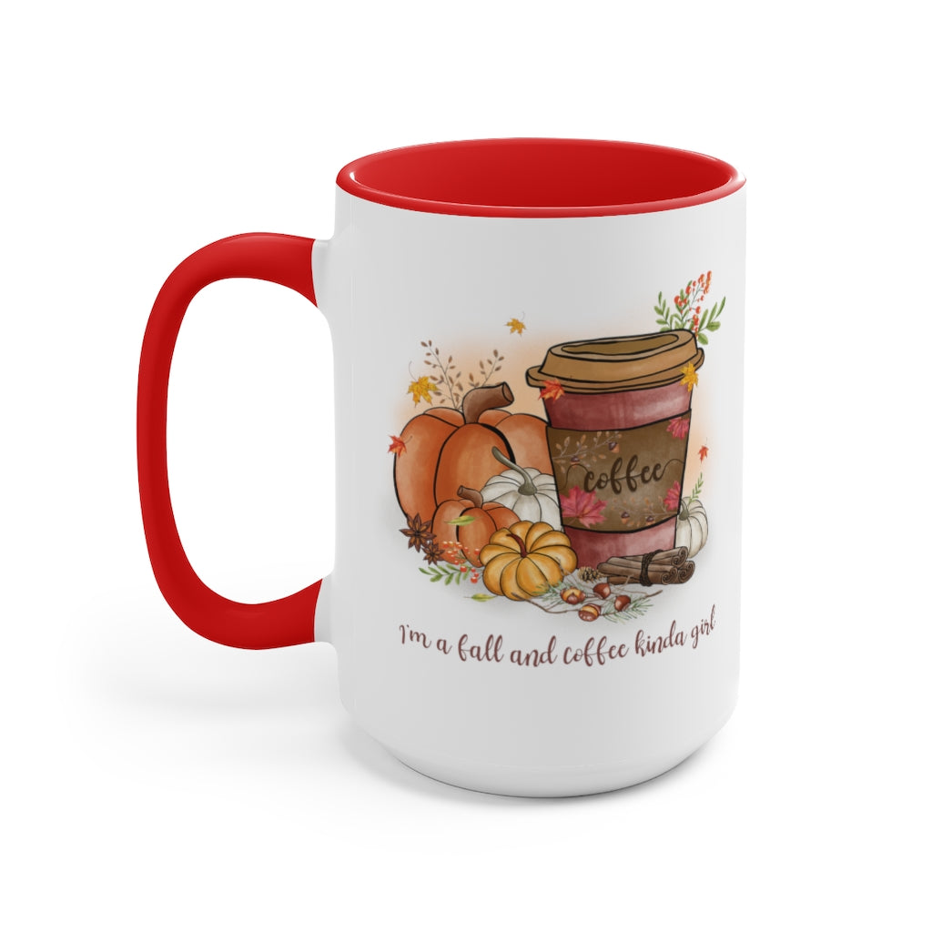 Two-Tone Coffee Mugs, 15oz