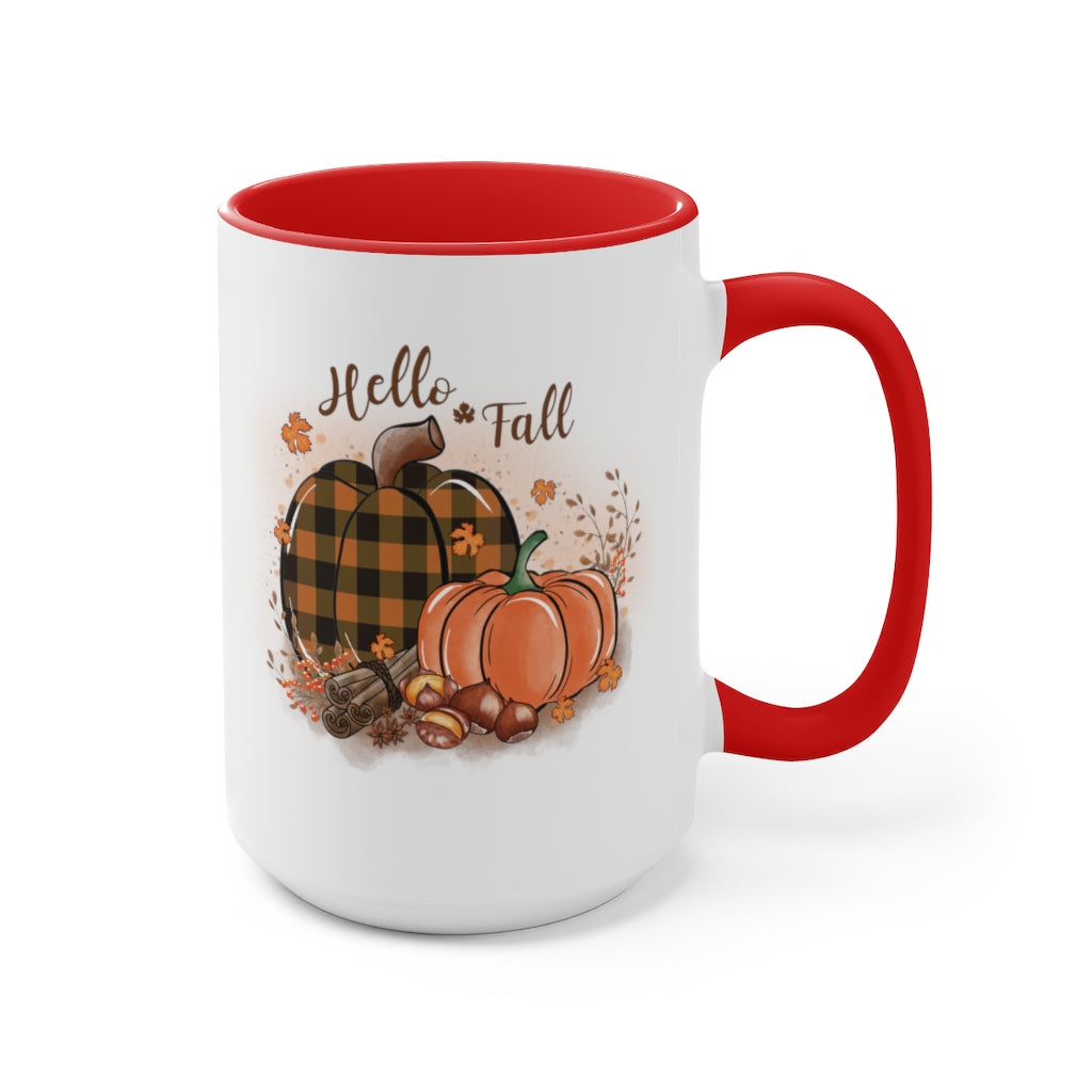 Two-Tone Coffee Mugs, 15oz