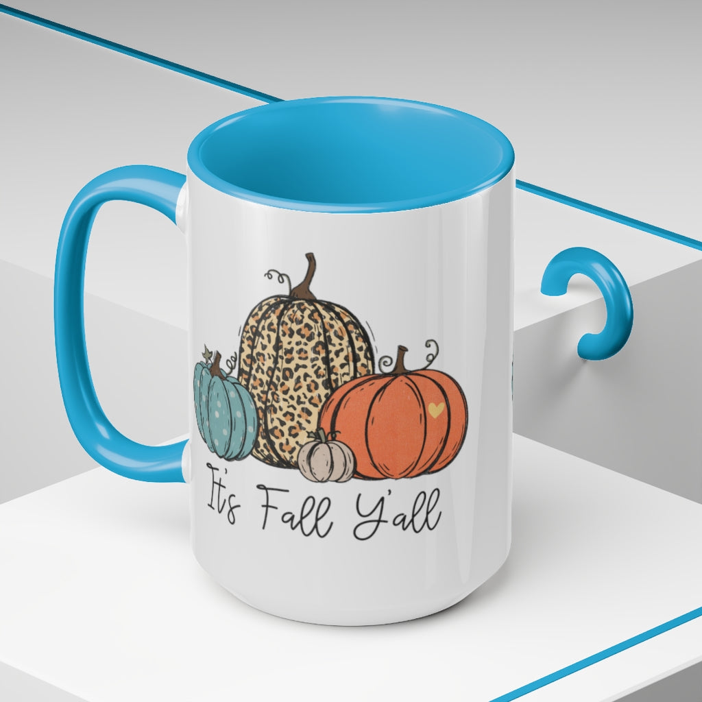 Two-Tone Coffee Mugs, 15oz