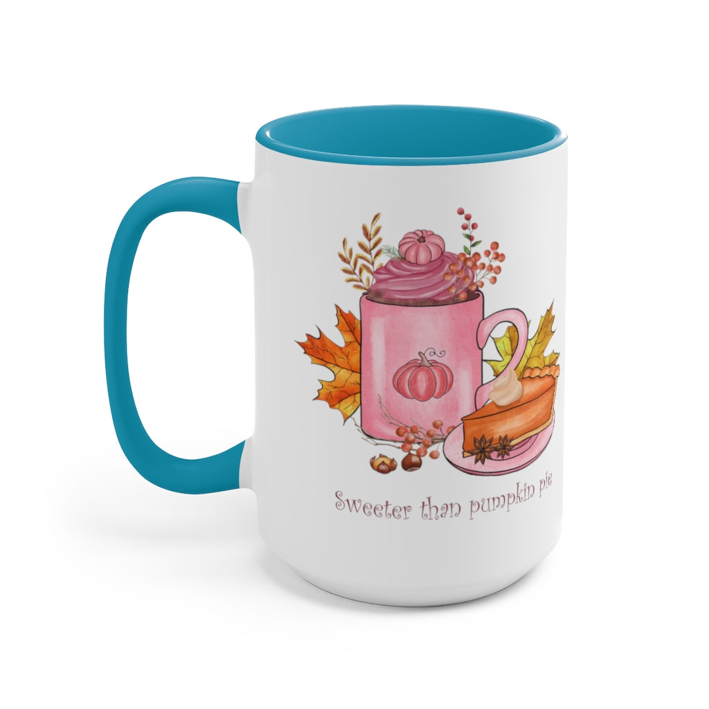 Two-Tone Coffee Mugs, 15oz