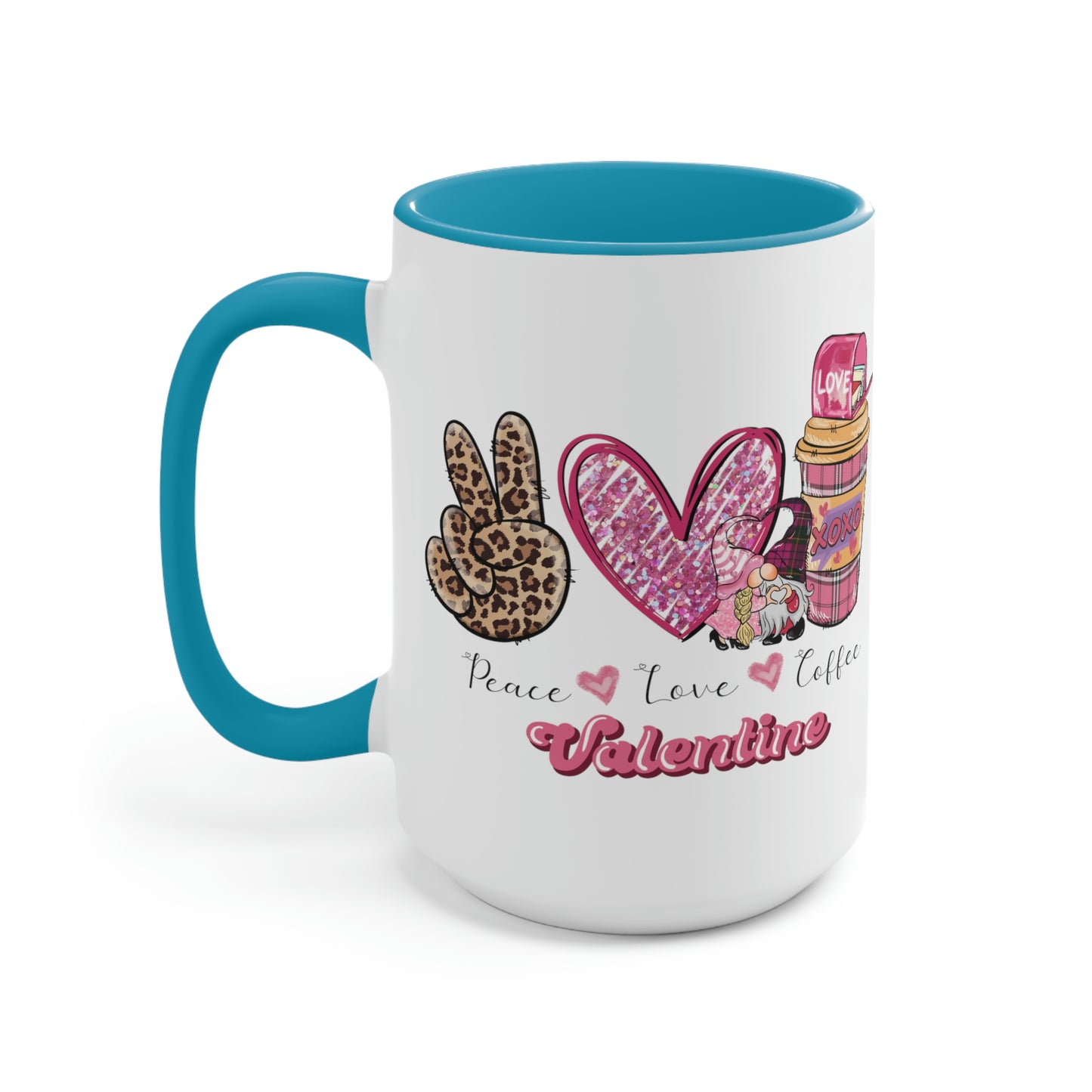 Two-Tone Coffee Mugs, 15oz