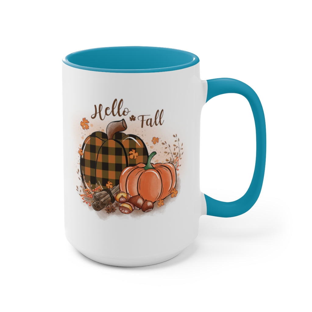 Two-Tone Coffee Mugs, 15oz