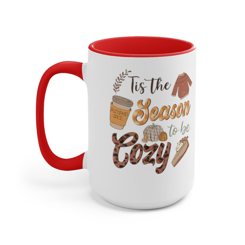 Two-Tone Coffee Mugs, 15oz
