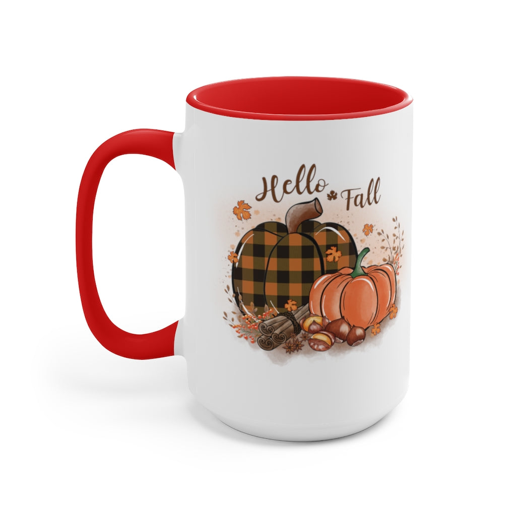 Two-Tone Coffee Mugs, 15oz