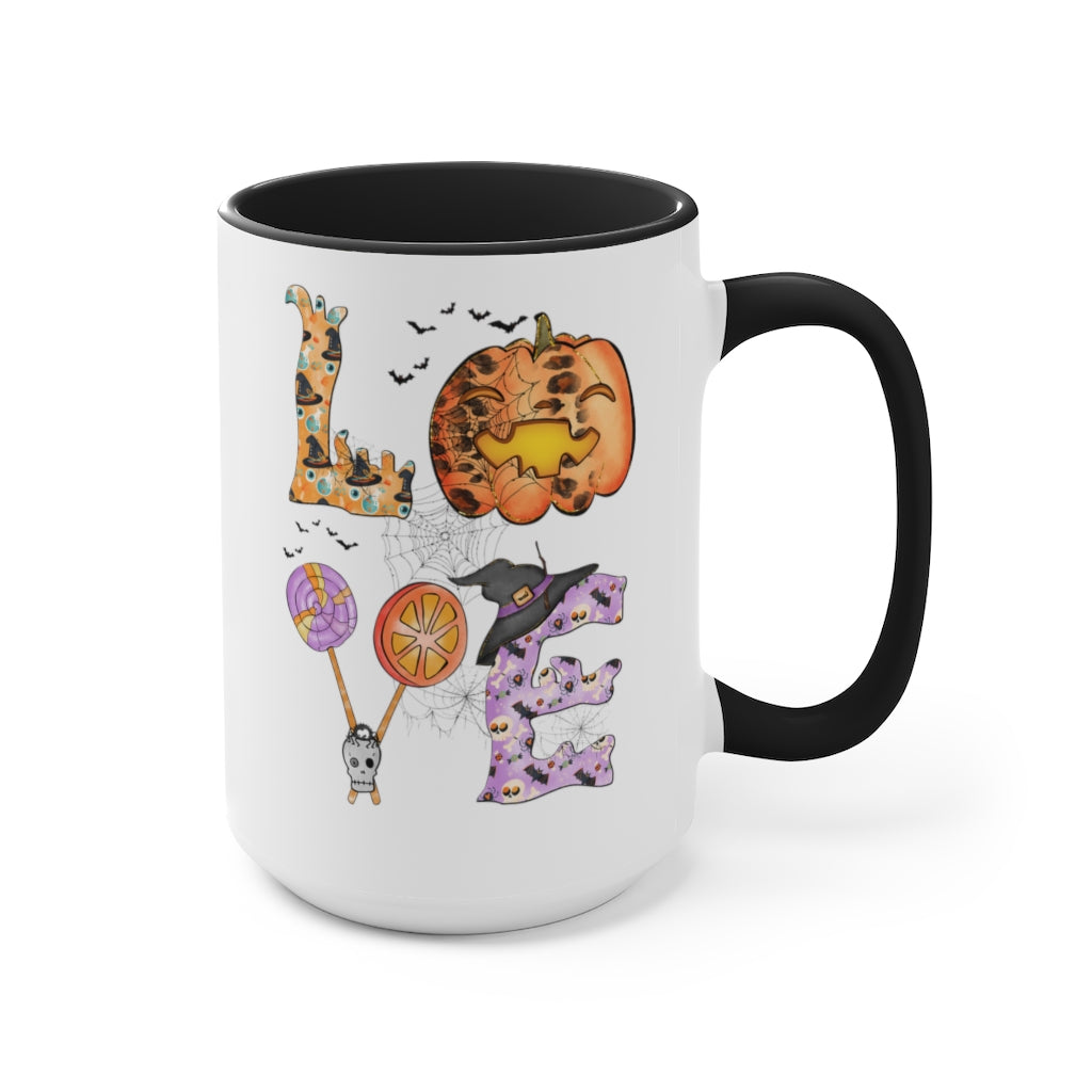 Two-Tone Coffee Mugs, 15oz