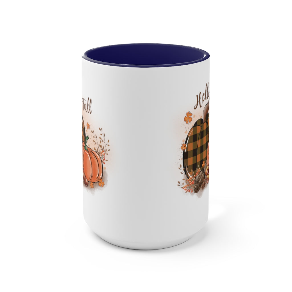Two-Tone Coffee Mugs, 15oz