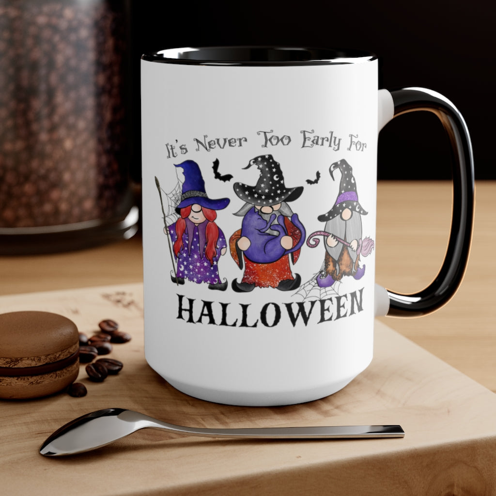 Two-Tone Coffee Mugs, 15oz