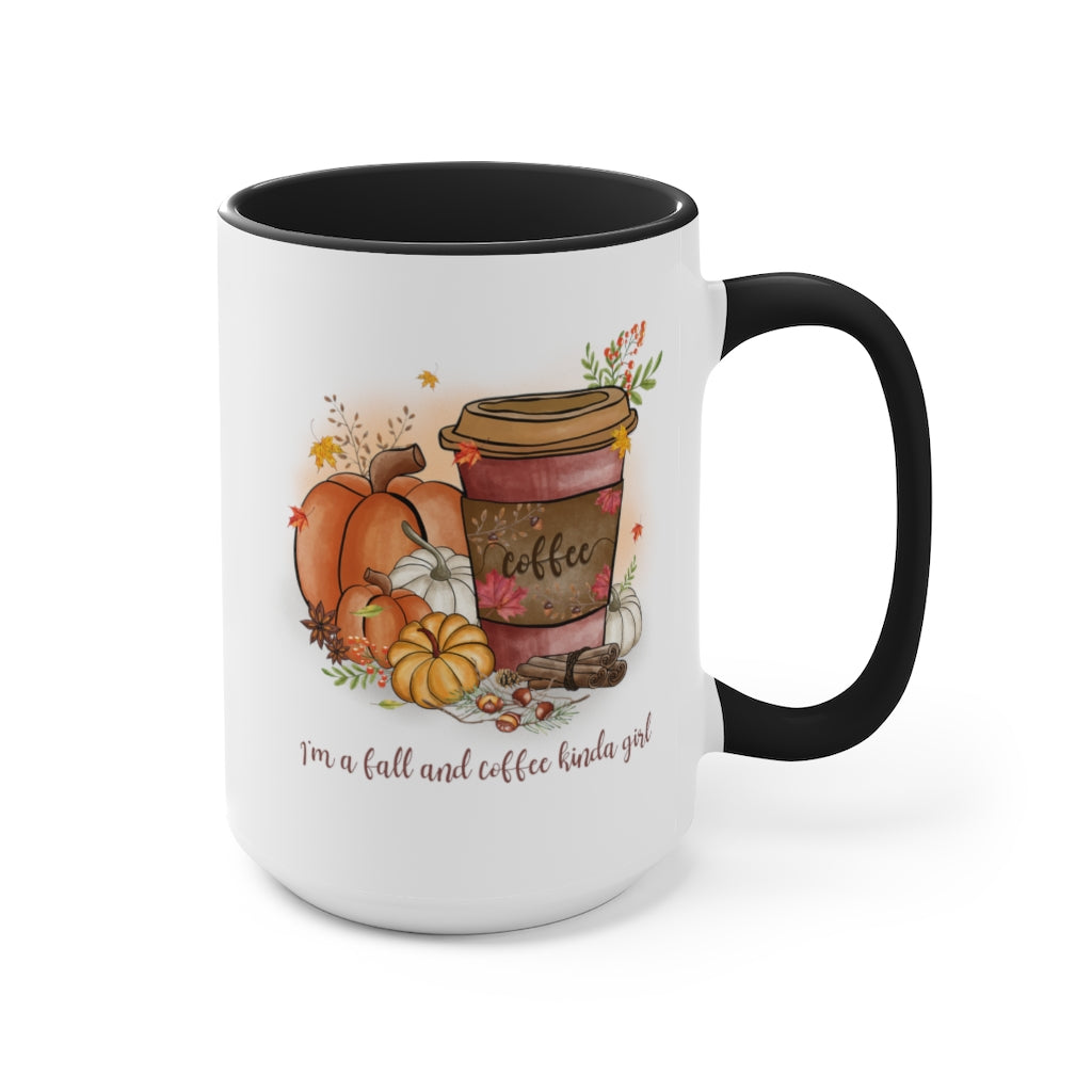 Two-Tone Coffee Mugs, 15oz