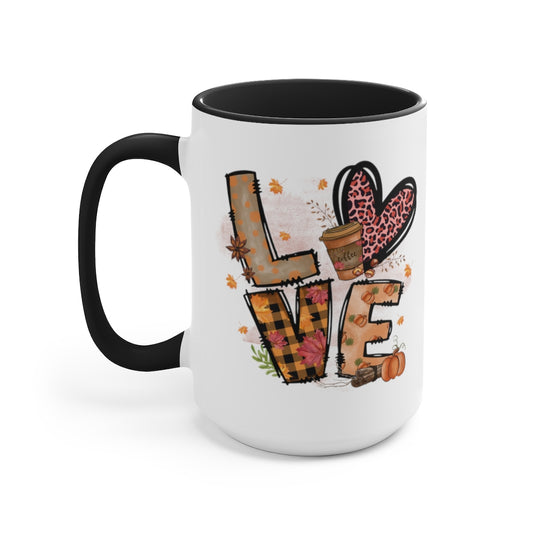 Two-Tone Coffee Mugs, 15oz