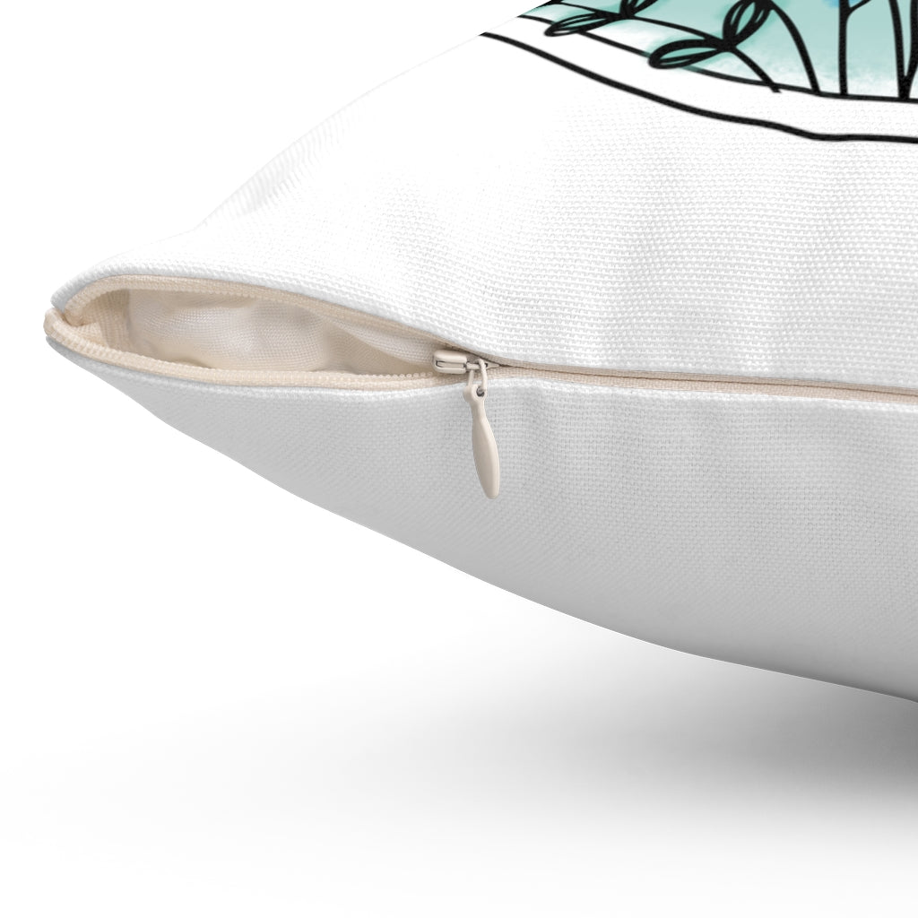 Spun Polyester Square Pillow