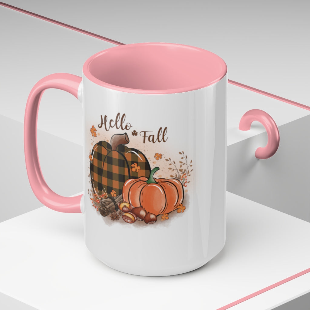 Two-Tone Coffee Mugs, 15oz